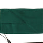 Emerald Silk Pleated Face Mask