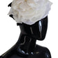 Elegant White Silk Floral Hat