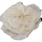 Elegant White Silk Floral Hat