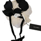 Elegant White Silk Floral Hat