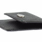 Sleek Black Leather Condom Case Wallet