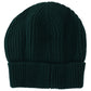 Exquisite Virgin Wool Beanie in Luxe Green