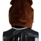 Elegant Whole Head Hat in Refined Brown Hue