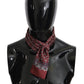 Elegant Maroon Silk Scarf for Men