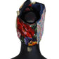 Multicolor Cotton-Blend Turban Hat