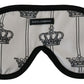 Elegant Silk-Blend Crown Eye Mask