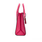 Mirella Small Hot Pink Leather Top Zip Shopper Tote Crossbody Bag