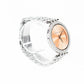 Darci Glitz Silver Toned Stainless Steel Wrist Watch MK3218