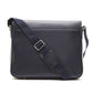 Elegant Leather Messenger Bag with Detachable Strap