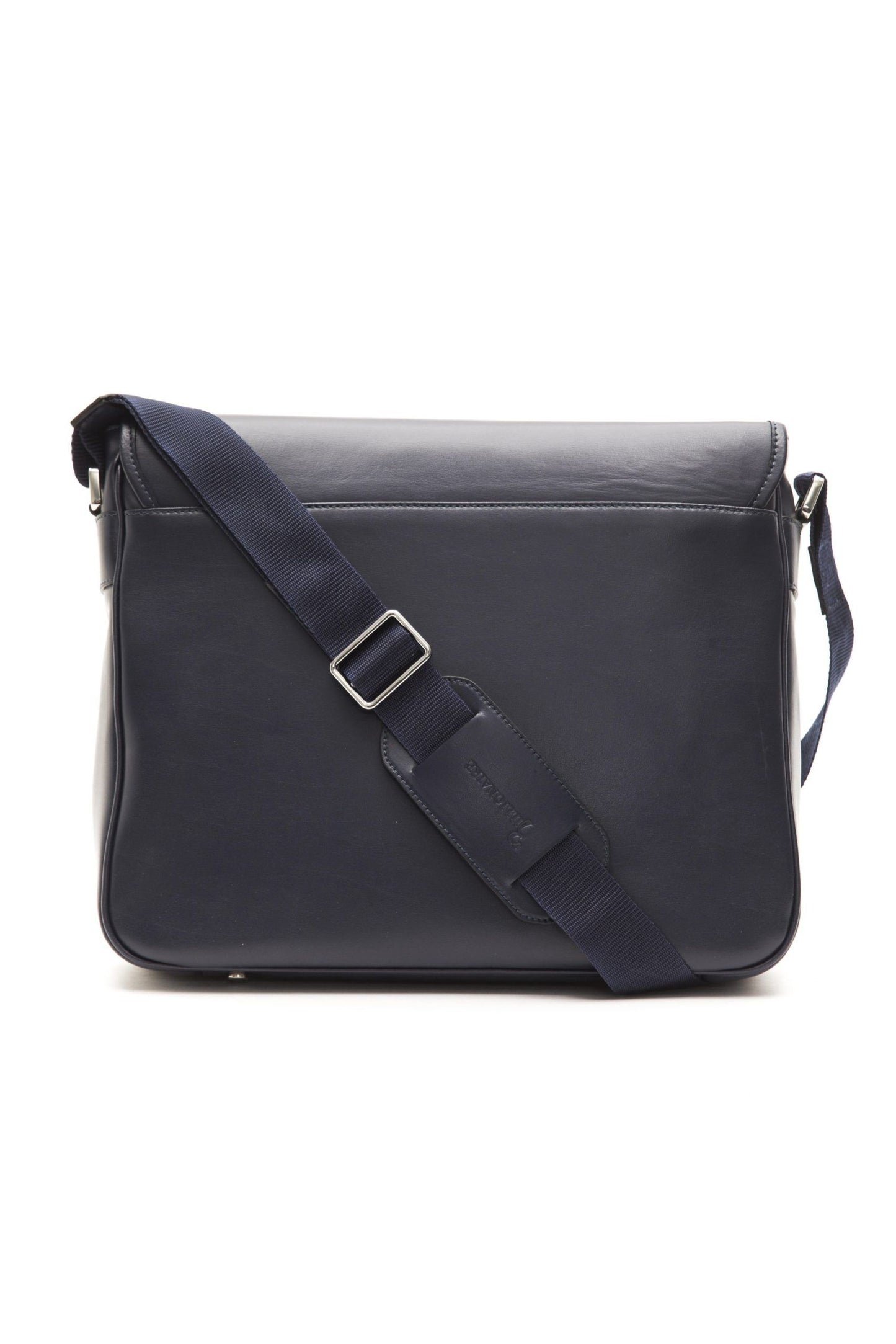 Elegant Leather Messenger Bag with Detachable Strap