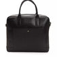 Elegant Black Leather Business Briefcase