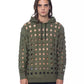 Army Perforated Cotton Hoodie - Casual Elegance
