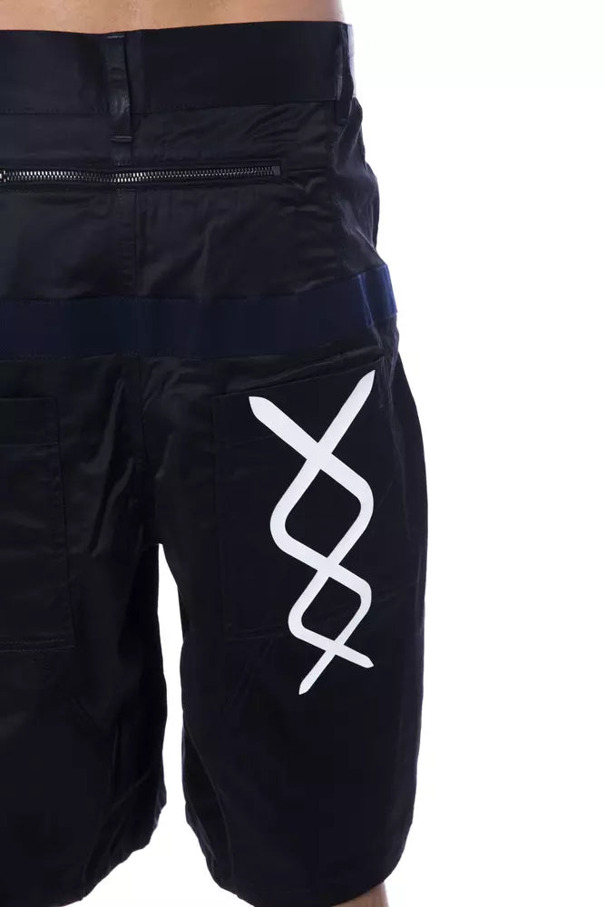 Chic Oversized Logo Shorts with Pockets