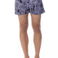 Chic Blue Printed Swimsuit for Men