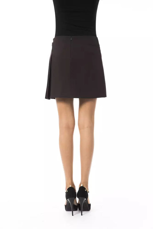 Chic Brown Tulip Short Skirt