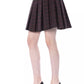 Chic Tulip Brown Skirt - Cotton Blend Elegance