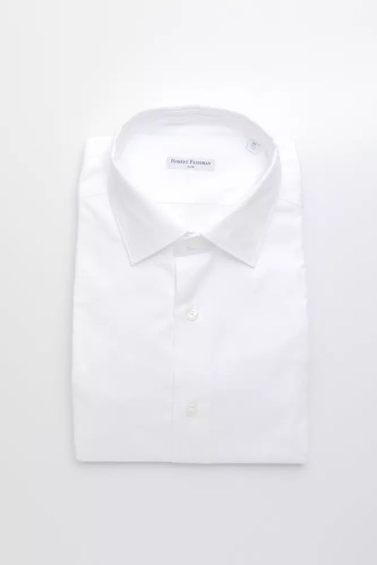 Crisp White Slim Collar Medium Shirt