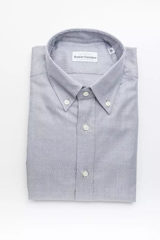 Beige Cotton Button-Down Shirt - Timeless Elegance
