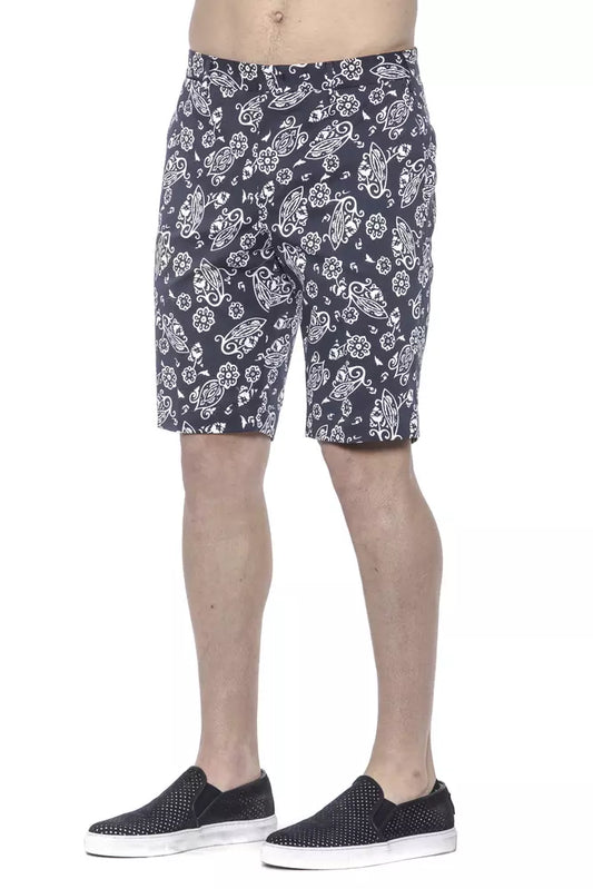 Elegant Blue Bermuda Shorts for Men
