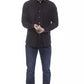 Elegant Black Italian Collar Shirt - Regular Fit