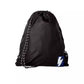 Sleek Black Nylon Drawstring Backpack