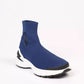Electric Bolt Sock Sneakers in Blue