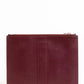 Elegant Calfskin Pocket Clutch with Studded Logo