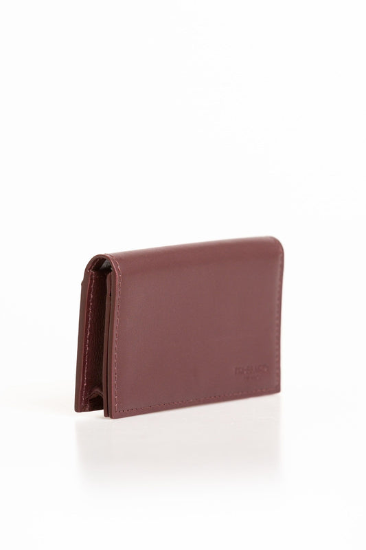 Elegant Calfskin Leather Card Holder