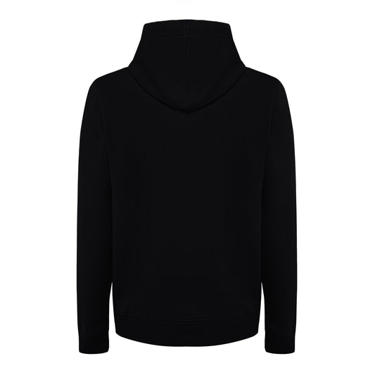 Chic Hooded Cotton Jacket - Timeless Black Elegance