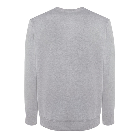Elegant Grey Cotton Sweater - Made in Italy
