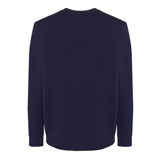 Elegant Blue Cotton Sweater