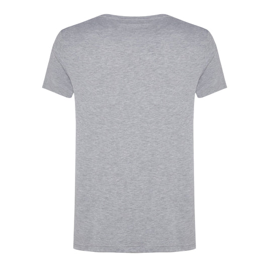 Elegant Gray Cotton Blend T-Shirt