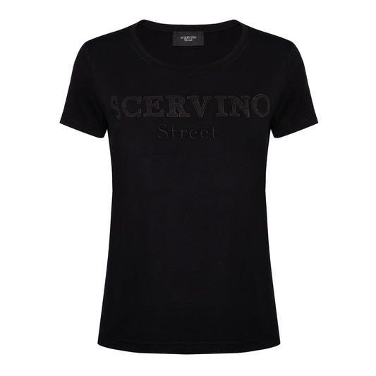 Black Cotton Tops & T-Shirt