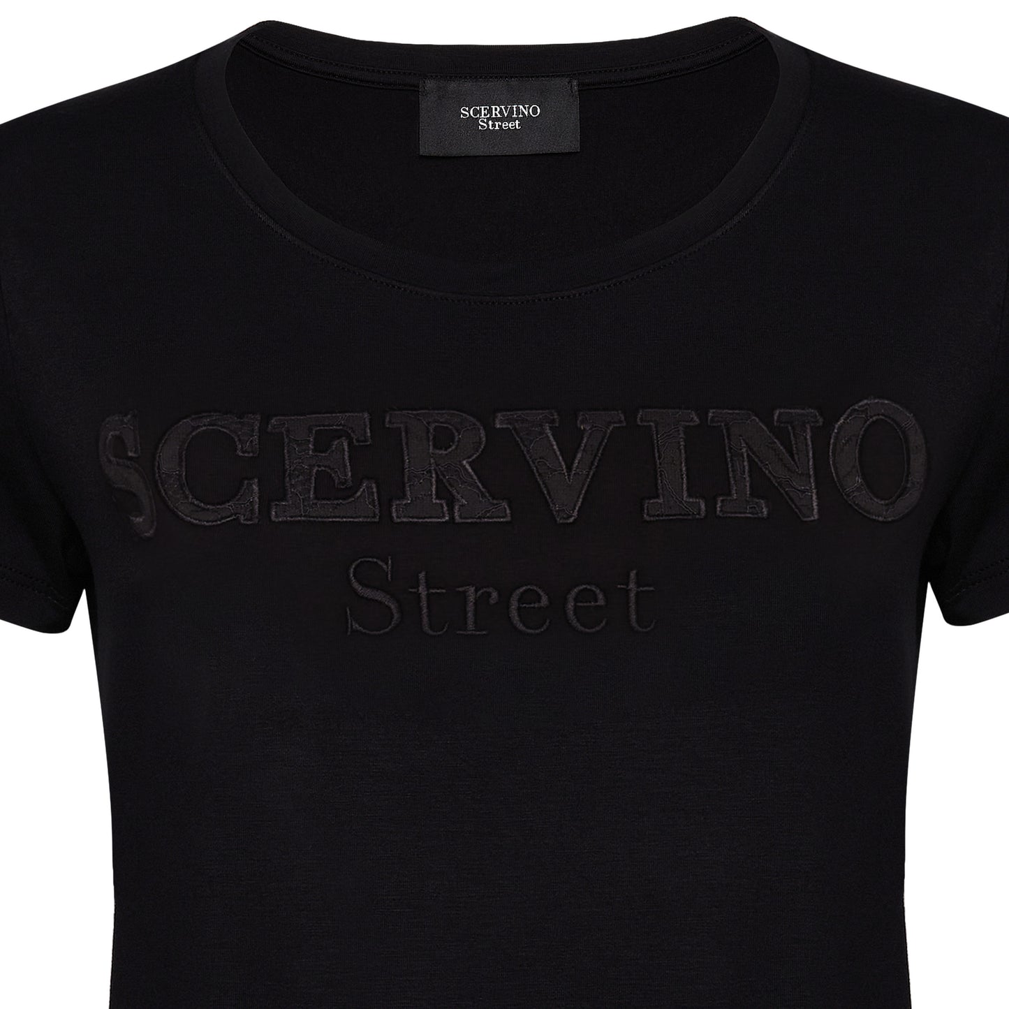 Black Cotton Tops & T-Shirt