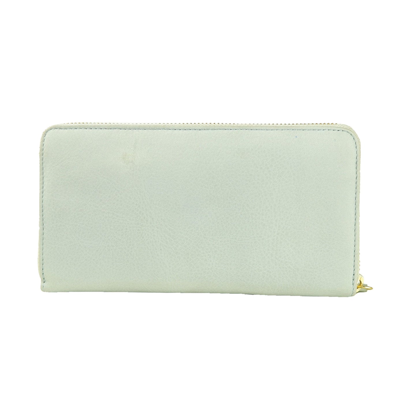 Gray Leather Di Calfskin Wallet