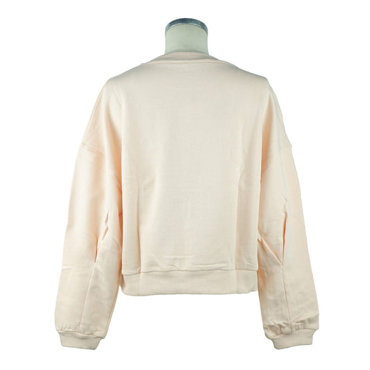 Elegant Crewneck Sweatshirt with Rhinestone Accents
