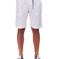 Summertime Elegance White Cotton Shorts