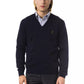 Elegant V-Neck Merino Wool Sweater