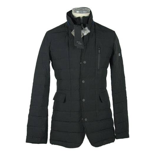 Sleek Men's Coat with Detachable Vest