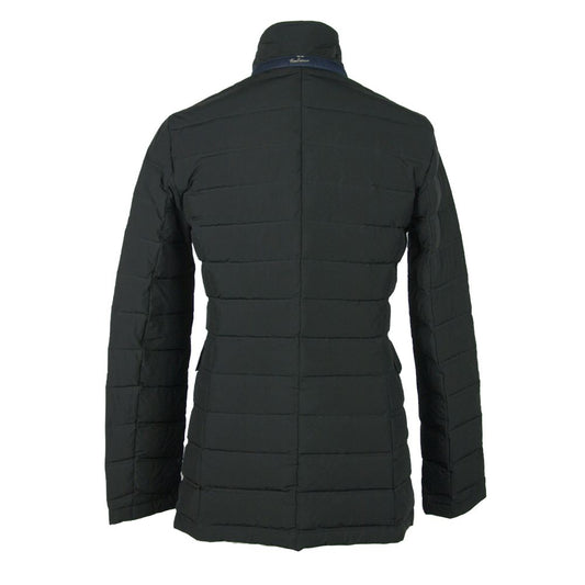 Sleek Men's Coat with Detachable Vest
