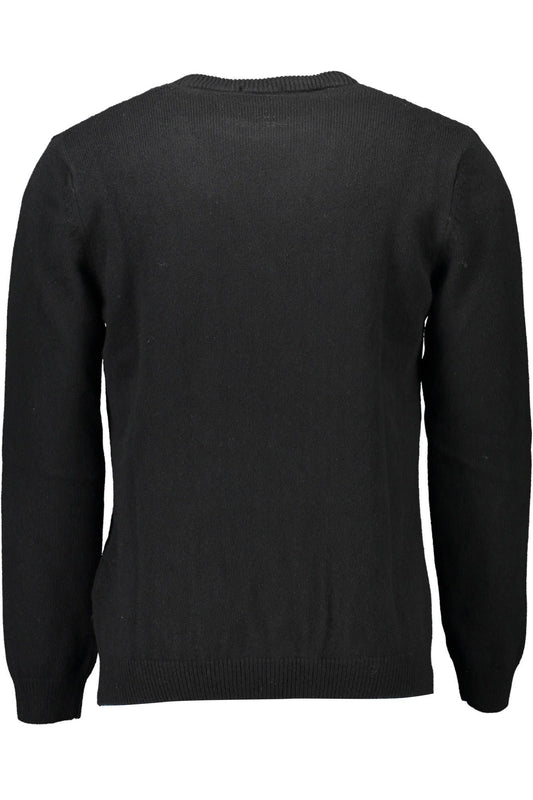 Sleek Black Round Neck Sweater