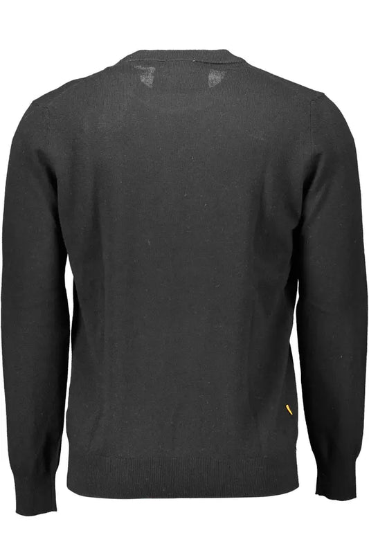 Elegant Black Wool-Blend Sweater for Men