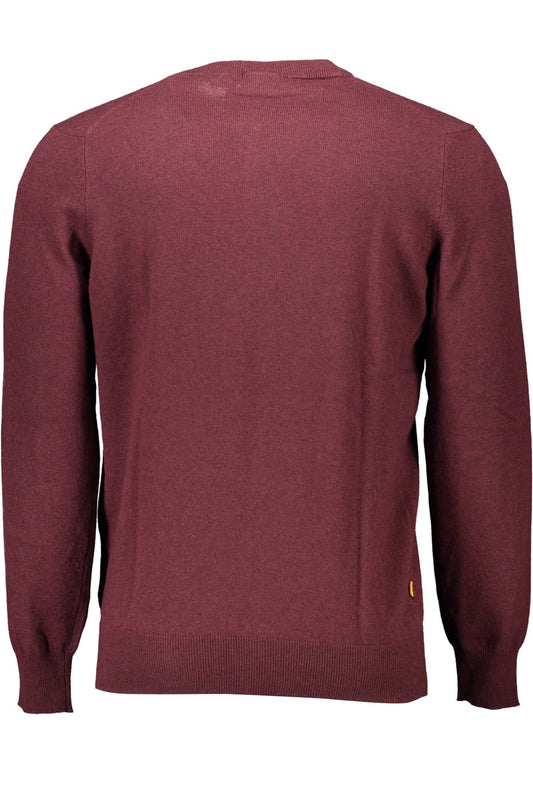 Crimson Wool Round Neck Sweater