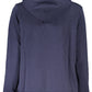 Chic Blue Hooded Sweatshirt with Signature Print