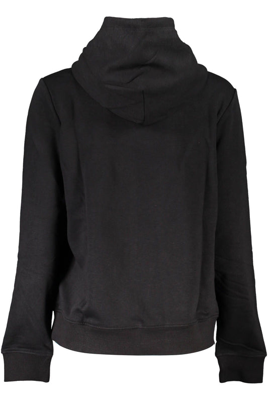 Chic Black Hooded Sweatshirt with Logo