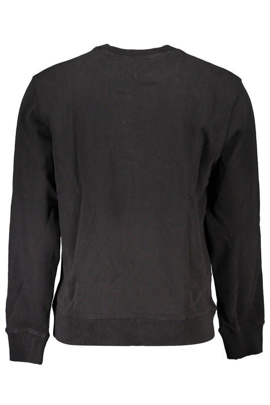 Elegant Black Cotton Sweatshirt