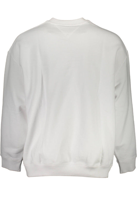 Elegant White Organic Cotton Sweatshirt