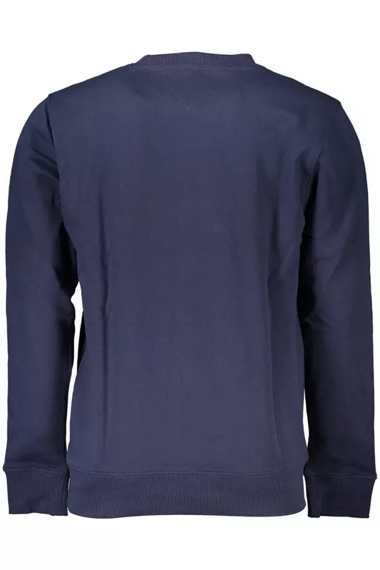 Cozy Blue Cotton Crewneck Sweater