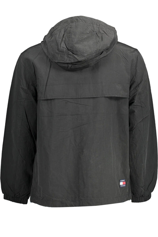 Sleek Recycled Nylon Hooded Jacket