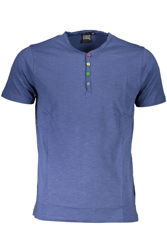 Chic V-Neck Polo with Embroidered Logo